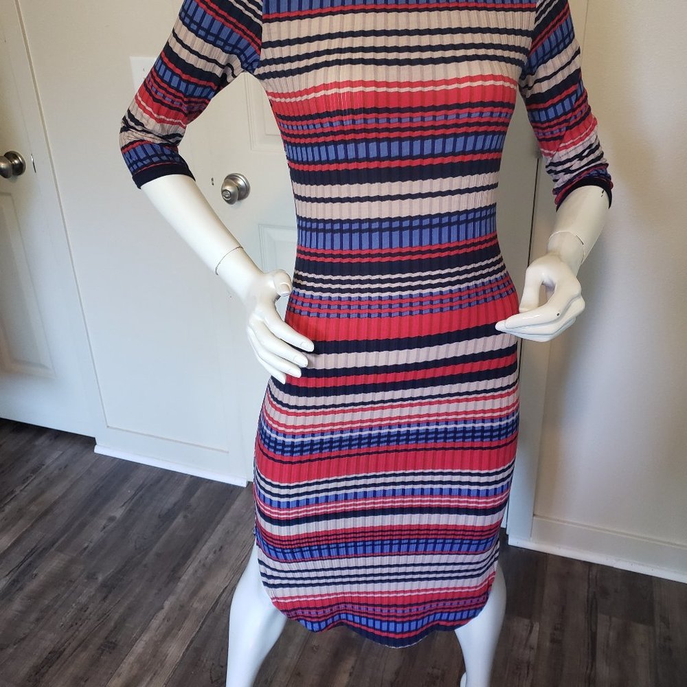 NWT MILEY&MOLLY BODYCON KNIT MIDI DRESS SIZE LARGE
